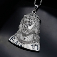 Collier pour homme en acier inoxydable style hip-hop avec pendentif Sphinx Pharaon égyptien ancien, vente en gros