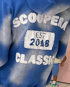 Custom Logo Heavyweight Men Distressed Embroidery Hoodie Zip up Sun Faded Winter Jogger <strong>Tracksuit</strong> 500gsm Terry Fabric Sweatsuit - Product Image 3