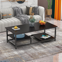 AILICHEN Table basse minimaliste pour chambre à coucher cadre en acier Table basse style plaque Table basse