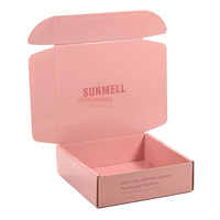 Boîte d'emballage pliable personnalisée pour gloss à lèvres, boîte postale en carton ondulé pour vêtements et cosmétiques, rechargeable