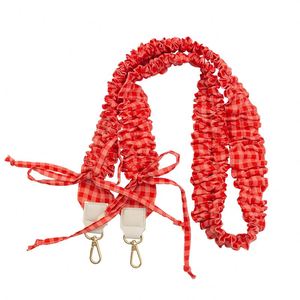 Nuova Custodia per Telefono alla Moda con Tessuto Colorato Stropicciato, Cordino Staccabile con <span class=keywords><strong>Tracolla</strong></span> e Gancio Metallico - Product Image 4