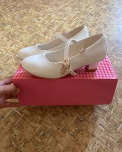 Chaussures élégantes à talons hauts pour filles, nouvelle collection, blanches, en PU, pour enfants, performance, étudiantes, tailles 25-40, respirantes - Product Image 6