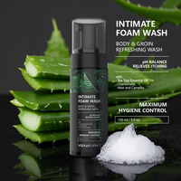 Marque privée Soins personnels pour hommes Anti-démangeaisons Élimination des odeurs PH Équilibré Nettoyant antibactérien Mousse nettoyante Nettoyant moussant intime
