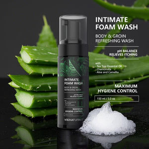 Özel etiket erkek kişisel bakım anti-kaşıntı koku giderme PH dengeli antibakteriyel temizleme köpüğü yıkama samimi köpük yıkama - Product Image 2