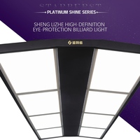 Lampe suspendue rectangulaire LED pour billard, 9 pieds, sans scintillement, à économie d'énergie, anti-jaunissement, lumière froide