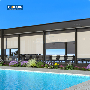 Nhiệm vụ nặng nề ngoài trời Zip theo dõi con lăn Rèm cơ giới không thấm nước UV kháng không ướt màn rèm cho ban công - Product Image 5