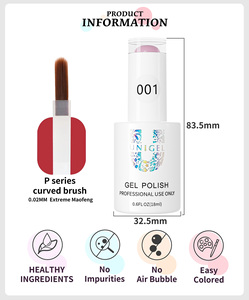 Para un juego de esmalte de uñas de salón ecológico personalizable, venta al por mayor, gel UV sin Hema-OEM con su logotipo, curado rápido 30s - Product Image 4
