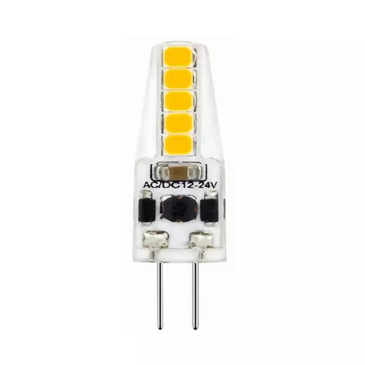 미니 전구 G4 LED 전구 Dimmable COB LED 칩 IC 드라이버 AC/DC12V 1.2W 1.7W 2W 2.5W 세라믹 옥수수 램프 전구 led 램프