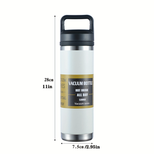 Thermos de sport personnalisé avec logo gratuit bouteille d'eau en acier inoxydable isolée sous vide avec paille et couvercle à large ouverture - Product Image 6