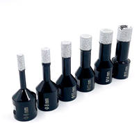 Forets diamantés à haute vitesse FN en acier 20 mm 14-20 mm, finition oxyde noir, brasés sous vide pour perçage de porcelaine/marbre/granit