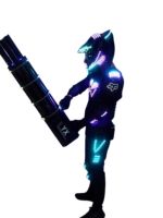 Costume de robot lumineux LED pour adultes, vêtements lumineux pour discothèque, scène, spectacle, fête, célébration
