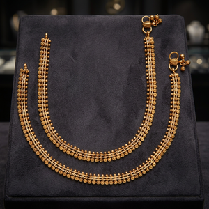 Tobillera de Boda para Mujer - Aleación de Cobre Chapada en Oro con Detalles de Perlas - Product Image 3