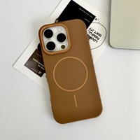 Coque de téléphone magnétique souple et givrée Slim Ring pour iPhone 17 Pro Max 17 Air, antichoc et protectrice