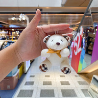 2024 personnalisé saint valentin cadeau amour coeur ours en peluche porte-clés en peluche haute qualité Teddy porte-clés en peluche