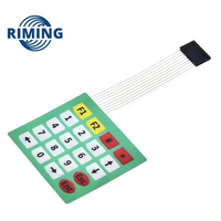 New and Original 4*4/1*4/3*4/4*5 4 12 16 Keys Matrix Array Matrix Keyboard Key Membrane Switch Keypad Oversize