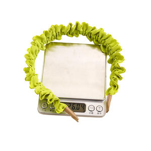 CLARMER-accesorios para el cabello para mujer, bandana plisada de tela personalizada, color sólido, barata - Product Image 3