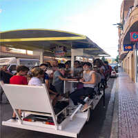 Vélo personnalisé, bus à vélo, vélo de fête, bus touristique, vélo de tourisme, transport scolaire, vélo à pédales pour enfants, vélo tandem pour enfants
