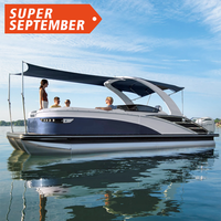 Kinocean Party bateau ponton de luxe pour Ocean Waters tri-toon aluminium usine personnalisée à vendre