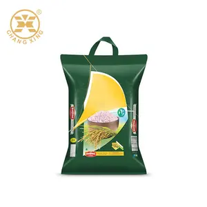 Sacos de plástico flexíveis para arroz, saco de náilon para alimentos secos, embalagens para arroz, personalizados, 1kg, 2kg, 5kg, embalagem para arroz