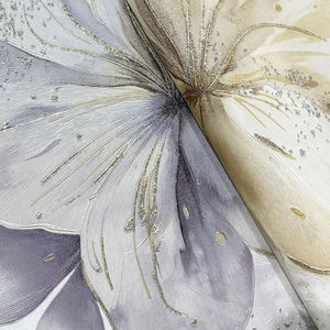 <strong>Purple</strong> Flower <strong>Wallpaper</strong>, Gold Line <strong>Marble</strong> <strong>Wallpaper</strong>, Bedroom Princess <strong>Wallpaper</strong> TV Background Wall Latest Design - Product Image 2