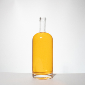 RSG Glasflaschen Recycelbar 200ml 375ml 500ml 700ml 750ml 1000ml Ovale Glasweinflaschen Wodka <span class=keywords><strong>Whisky</strong></span> Rum Korkverschluss - Product Image 2