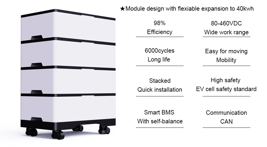 stackable battery storage solar system lithium battery 100ah 200ah 48v