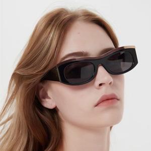 Lunettes de soleil <span class=keywords><strong>tendance</strong></span> Partagas <span class=keywords><strong>2023</strong></span>, style <span class=keywords><strong>sourcils</strong></span>, lunettes de soleil œil de chat, branches épaisses, pour femmes et hommes - Product Image 2