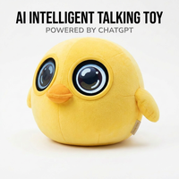 Peluche intelligente ChatGPT Canard Jaune Adorable avec Yeux LED Clignotants Dynamiques, Prise en Charge de la Recherche d'Informations Cloud, Vente en Gros ODM, Cadeau pour Enfants Cuteyeah