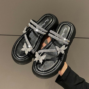 Sandalias de Plataforma con Pedrería para Mujer, Estilo Veraniego, Moda, Venta al Por Mayor - Product Image 2