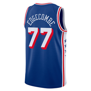 2025 Hommes Philadelphie # Maillots de basket personnalisés Edgecombe 77, chemises brodées, uniformes pour jeunes - Product Image 2