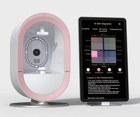 Système publicitaire IA prenant en charge 19 langues, analyseur facial professionnel de la peau, analyseur de peau, scanner 3D, appareil avec écran 21,5 pouces