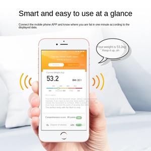 شاشة LCD زجاج مقسى 50 جم دقة من من من حيث السعة الذكية لشحن الجسم البشري مقياس الدهون مقياس الوزن - Product Image 3