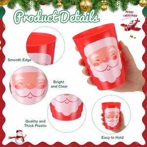 Gobelets réutilisables en PP de 16 oz, écologiques, personnalisables, portables, pour fêtes, mariages et stades – Vente chaude - Product Image 3