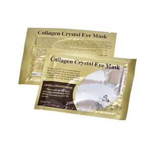 Máscara de cristal para os olhos, pó de colágeno e ouro, anti-idade, olheiras, acne, patches de beleza para cuidados com a pele dos olhos, cosméticos chineses