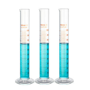 5mL 10mL 25mL 50mL 100mL laboratorio chimico borosilicato <span class=keywords><strong>cilindro</strong></span> di vetro <span class=keywords><strong>graduato</strong></span> - Product Image 1