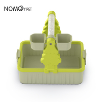Perchoir de bureau pour oiseaux avec plateau de récupération de déchets, perchoir antidérapant en sable, support de jeu portable pour perroquet, perruche, caturra, agapornis