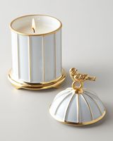 Pot de bougie en céramique de Style européen, cage à oiseaux en or blanc, décoration de mariage, pots de bougie uniques de luxe avec couvercle, vente en gros