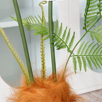 Planta Artificial en Maceta con Forma de Cabeza de Mono de Plástico, Plantas Artificiales, Adorno de Jardín, Decoración del Hogar, Decoración de Jardín, Plantas Artificiales