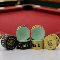 XQK-05 Taom V10 2.0 Juego Profesional de Tiza para Tacos de Snooker y Billar, Polvo de Chocolate Universal de Forma Redonda para Jugadores