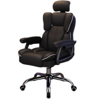 Chaise de bureau moderne pivotante pour jeu de course Appui-tête réglable Repose-pieds Pro Gaming Boss Chaise confortable CEO Sillas en cuir