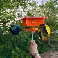 Répulsif vocal réfléchissant pour oiseaux, utilisation extérieure en ferme, anti-pigeons, alimenté par énergie solaire, ABS, étanche, écologique
