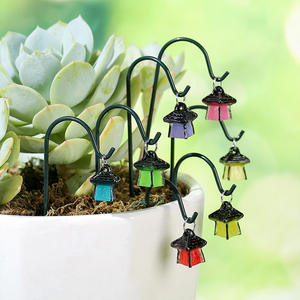 Mini Faroles <span class=keywords><strong>de</strong></span> Resina Luminosos al por Mayor, Estacas Decorativas para Plantas, Mini Faroles para Jardín, Decoración <span class=keywords><strong>de</strong></span> Micropaisajes - Product Image 1