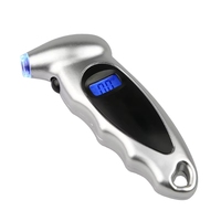 Manomètre numérique de pression des pneus précis 150 PSI, 4 réglages, écran LCD rétroéclairé, poignée antidérapante, embout lumineux LED pour voiture, camion, SUV, vélo