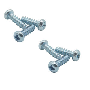 Vis autotaraudeuses à tête cylindrique, nickelées, revêtement zinc bleu et blanc, à empreinte cruciforme, norme GB, <span class=keywords><strong>fixations</strong></span> métriques - Product Image 4