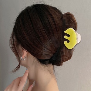 Toptan sıcak satış küçük pençe klipler renk blok asetat saç aksesuarları şık Bun üst saç pençeleri için yüksek at kuyruğu saç - Product Image 5