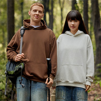 Hoodie Longgar Berat 450g dengan Bahan Loopback dan Model Drop-shoulder