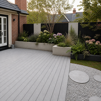 Planche de terrasse en WPC haute durabilité - Imperméable, antidérapante, design moderne, installation par clips pour terrasse et balcon