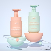 Cosmétiques dégradés recyclé shampooing mousse pompe bouteille 200ml personnalisé lavage du visage savon emballage mignon forme ronde nettoyage des cils