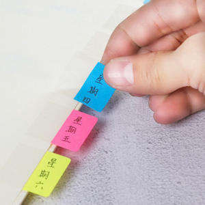 <span class=keywords><strong>Fantaisie</strong></span> Couleurs PET Matériel Transparent <span class=keywords><strong>Post</strong></span>-to-<span class=keywords><strong>it</strong></span> Bloc-notes collant pour la maison et le bureau - Product Image 1