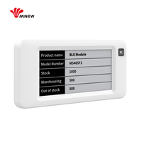 Minew 2.1 pouces aliments frais marché anti-congélation affichage numérique eink esl étiquette de prix bluetooth étiquettes d'étagère électroniques
